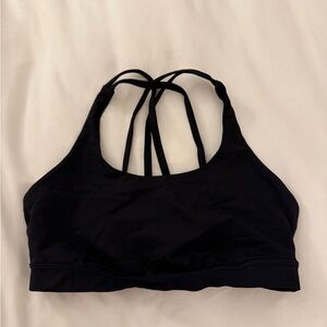 Lululemon Black Strappy Sports Bra - Size 8
